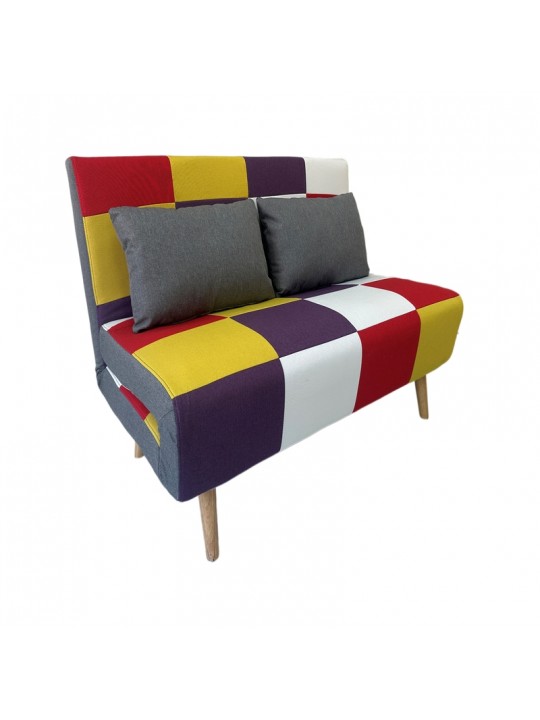 SARA PATCHWORK ΥΦΑΣΜΑ ΚΑΝΑΠΕΣ/ΚΡΕΒΑΤΙ 134Χ80εκ. - ZITA PLUS