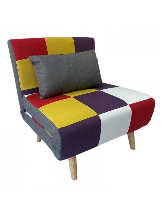 SARA PATCHWORK ΥΦΑΣΜΑ ΠΟΛΥΘΡΟΝΑ/ΚΡΕΒΑΤΙ 75Χ80εκ. - ZITA PLUS