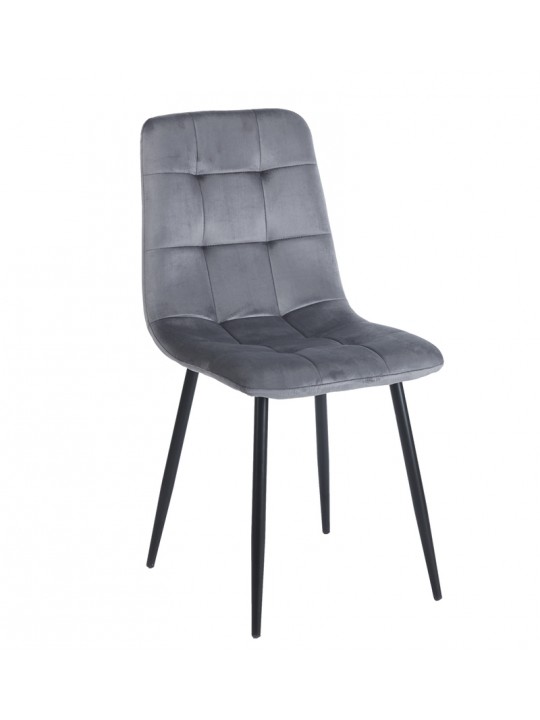 OSCAR GREY VELVET ΥΦΑΣΜΑ ΚΑΡΕΚΛΑ ΜΕΤΑΛΛΙΚΗ - ZITA PLUS