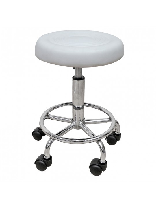 Σκαμπό Μπάρ 2τμχ Bar70 Λευκό Pu 36x41x58.5εκ. - ZITA PLUS