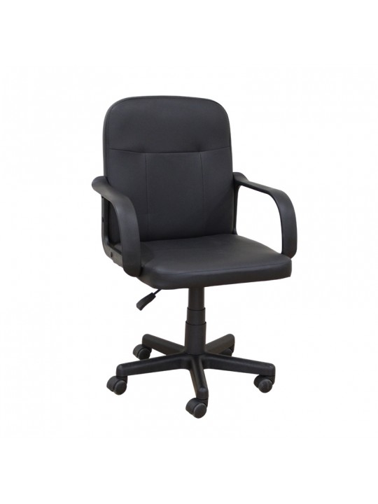 A9942 ΜΑΥΡΟ PVC ΠΟΛΥΘΡΟΝΑ ΓΡΑΦΕΙΟΥ 58Χ56Χ37-83/47-93εκ. - ZITA PLUS