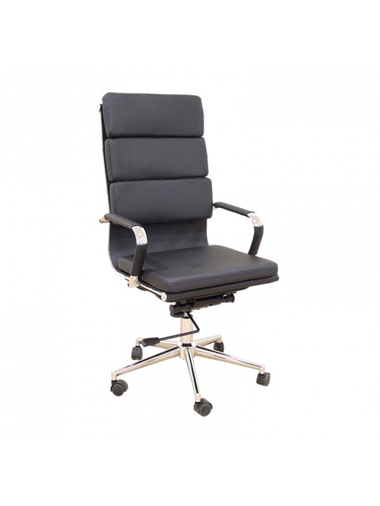 A9944 ΜΑΥΡΟ PU ΠΟΛΥΘΡΟΝΑ ΓΡΑΦΕΙΟΥ 55X60X51-115/61-125εκ. - ZITA PLUS